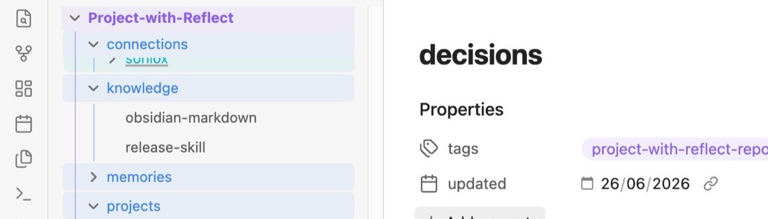 Knowledge base in Obsidian